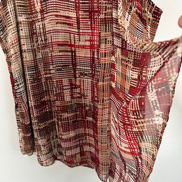 WHBM Asymmetrical Ruffle Tank Top Size L - Picture 3 of 5